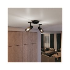 Philips 8720169299290 Palms stropní bodové svítidlo/spot 2xE14 černá, kouřová, ClickFix