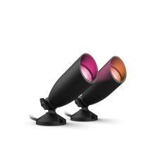 Philips Wiz Ground Spot Starter Kit 8720169071599 exteriérové svítidlo/reflektor 3x LED  10W/540lm 2700-5000K+RGB černá 2xreflektor / adaptér / ovladač