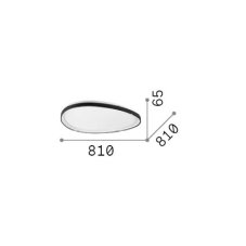 Ideal lux 341491 GEMINI stropné svietidlo D810mm LED 42W 4100/2790lm 2700K biela ON-OFF