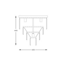 Stropní svítidlo 40 cm 5x E14 chromové Zuma Line AMEDEO FC17106/4+1-CHR