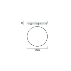 Sylvania 0043511 stropní svítidlo START SURFACE SLIM IP54 ROUND 1900lm 2CCT D WH