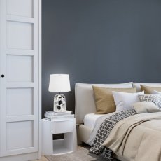 Rabalux 4548 Sonal stolové svietidlo/lampička 180mm 1xE14 1x40W IP20 strieborná/biela