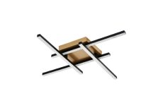 RABALUX 71398 Demir stropné svietidlo LED 24W/1880lm 4000K čierna, zlatá, biela