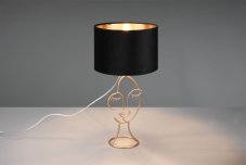 TRIO Reality R51221002 MARY stolní lampa V450mm 1xE27 zlatá, černá