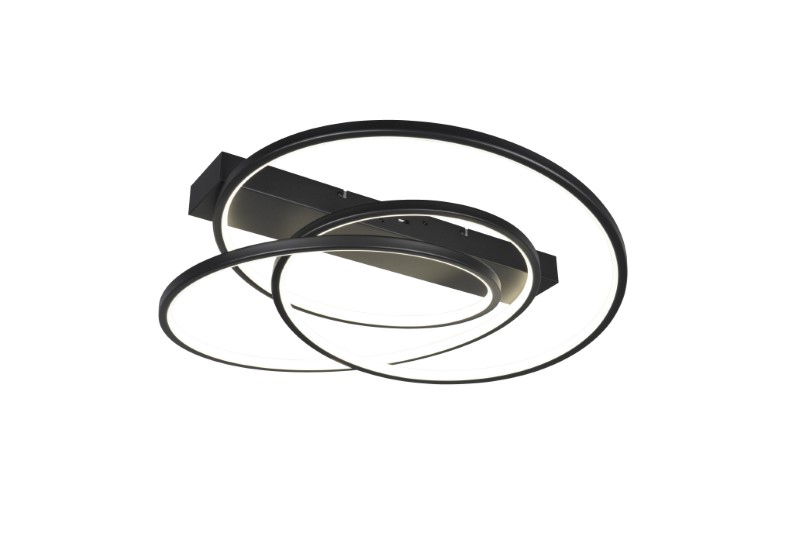 TRIO 649110132 DARVIN stropní svítidlo SMD LED 34W/4500lm 2300+3000+4000K černá matná, switchdimmer