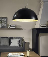 Eglo VINTAGE 94228 Závěsné svítidlo GAETANO LED černé/zlaté 24W=2210lm