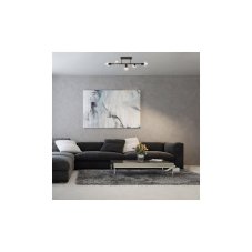 RABALUX 3296 Sullivan stropné svietidlo 5xE14 čierna, dymová