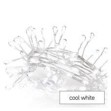 D3FC01 EMOS NANO vánoční řetěz - ježek 100 LED 2,4 m, 3xAA, studená bílá, časovač