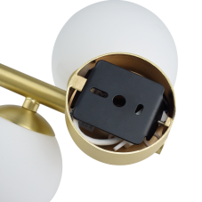 Ideal Lux 283784 PERLAGE nástěnné svítidlo 3xG9 saténová mosaz