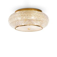 Stropné svietidlo Ideal lux 165004 PASHA PL14 ORO 14xE14 40W zlato