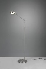 TRIO 426510107 FRANKLIN dotyková stojací lampa SMD LED V1330mm 6,5W/650lm 2700+3200+4000K matný nikl, stmívatelná