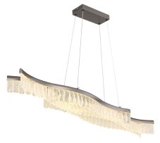 GLOBO 67348H JULIET závěsné svítidlo LED 35W 4480/1560lm 3200K grafitová, křišťálový efekt