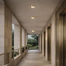 Venkovní stropní svítidlo LED 4000K zlatá IP44 Rabalux Shaun Plus 75077