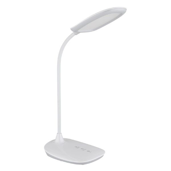 GLOBO 58455W BOTAL stolové svietidlo LED V400mm 9W/520lm 4000-3000-6500K biela lesklá, adaptér