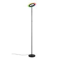 Stojací lampa LED 2700–6500K čierna matná IP20 TRIO Reality SAMBA R43411132