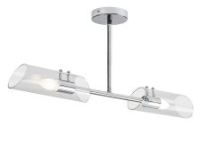 RABALUX 75030 Teodoro stropní svítidlo 2xE14 IP44 chromová, průhledná