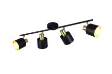 TRIO 868800480 EVA stropné bodové svietidlo/spot 4xE14 čierna, zlatá