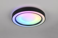TRIO Reality R65091432 ARCO stropní svítidlo D400mm SMD LED 22W/2500lm 2700 - 6000K černá matná, dálkový ovladač