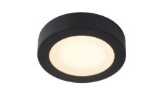 Lucide 28116/18/30 BRICE stropní stmívatelné koupelnové LED svítidlo 11W Ø17.5cm IP44 černá