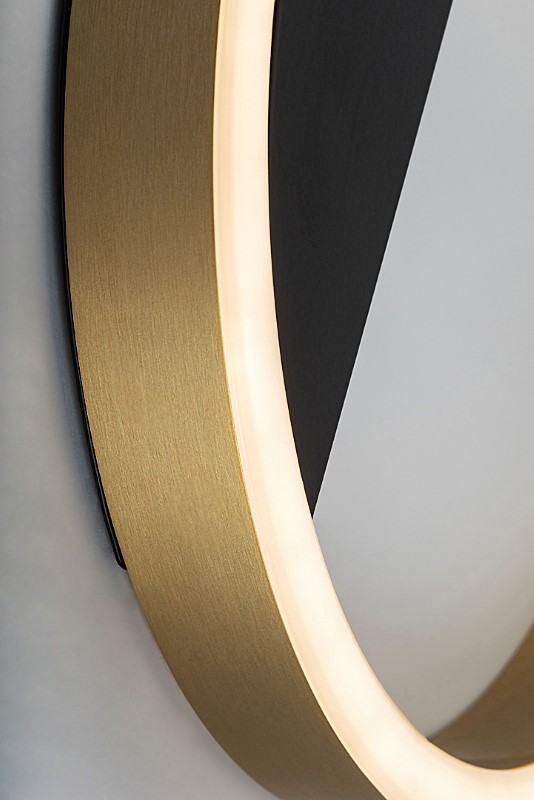 RABALUX 71310 Thric nástenné svietidlo D250mm LED 15W/960lm 3000K čierna, zlatá, biela