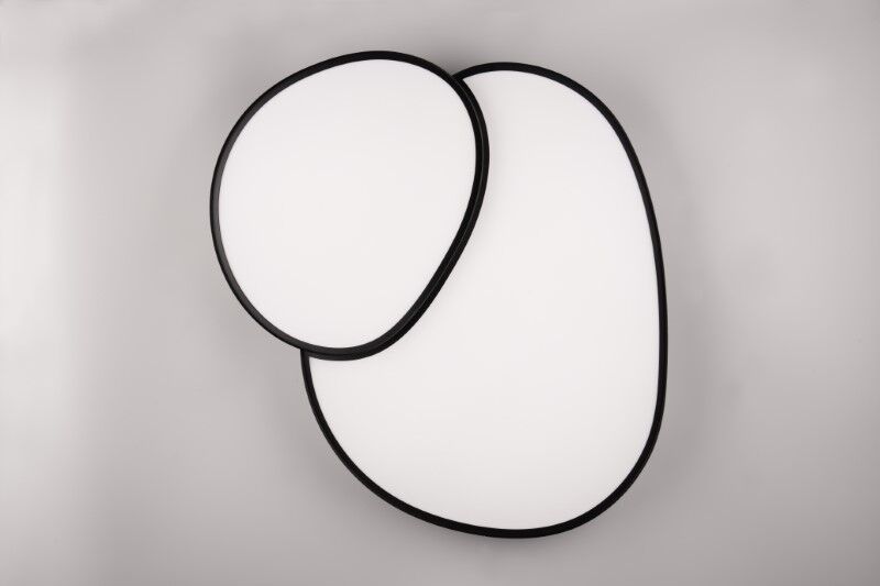 TRIO 647519232 RISE stropní svítidlo SMD LED 45W/5300lm 2700-6500K černá matná, stmívatelné, dálkový ovladač