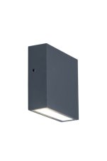LUTEC 5104001118 GEMINI XF exteriérové ​​nástěnné svítidlo LED 9,5W 750lm 4000K IP54 tmavá šedá