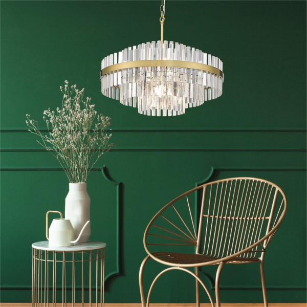 Závesné svietidlo 12x G9 mosadzné Zuma Line CONSTANTINOPLE P0567-12A-2GAC