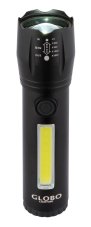 GLOBO 31919 LIGHTA ručné svietidlo - baterka LED 3W 100lm 5500K čierna