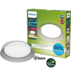 Philips UltraEfficient 8720169300972 Fleta stropné svietidlo D350mm LED 10W/1850lm 2700K priehľadná, SceneSwitch
