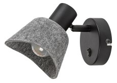 RABALUX 73005 Farelia nástenné bodové svietidlo/spot s vypínačom 1xE14 čierna, šedá