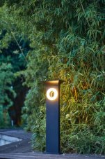 Immax 07904L NEO LITE ANEL Smart solární záhradní sloupek LED 650mm 2W/160lm, černá, RGB, IP54