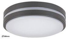 Rabalux 8848 Hamburg venkovní nástěnné LED svítidlo 12W/900lm 4000K IP44 antracit