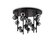 Ideal Lux 328386 PERLAGE stropné svietidlo 18xG9 D750mm čierna, dymová