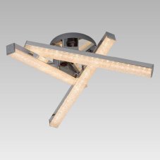 PREZENT 27507 YAGO stropní svítidlo 340 mm LED / 12W, 3200K, chrom, čiré sklo