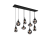 TRIO 317000832 LUMINA závěsné svítidlo 8xE14 černá matná, chrom