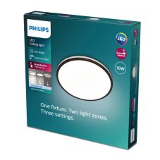 Philips 8719514431966 Ozziet stropní svítidlo LED 18W/2000lm 4000K černá SceneSwitch