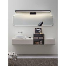 Immax NEO PINNA 07229L Smart nástěnné svítidlo 800mm 34W/2378lm 3000-6000K černá, stmívatelné, dálkové ovládání
