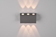 TRIO 240760142 CLYDE vonkajšie nástenné svietidlo SMD LED 2x3W/300lm 3000K IP54 antracitová