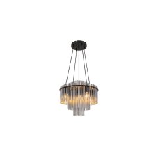 Závěsné svítidlo 5x E27 čierna, dymová IP20 GLOBO lighting GORLEY 15698H1