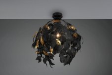 TRIO Reality R60461032 LEAVY stropné svietidlo D380mm 1xE27 čierna matná