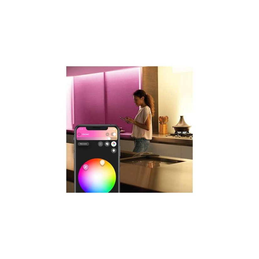 Philips HUE White and color ambiance 71901/55 / ​​PH LightStrip Plus LED pás 2m RGB + trafo 25W / 1600lm 2000-6500K BlueTooth