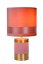 LUCIDE 10500/81/66 EXTRAVAGANZA FRIZZLE Lampička E14 1x40W ružová, matná zlatá/mosadz