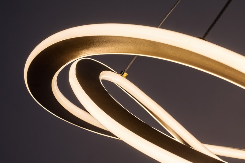 RABALUX 72282 Kallira závesné svietidlo D620mm LED 72W/12160/3800lm 3000K zlatá, biela