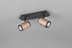 TRIO 814500265 GILLAN stropné bodové svietidlo/spot 2xGU10 čierna, kávová