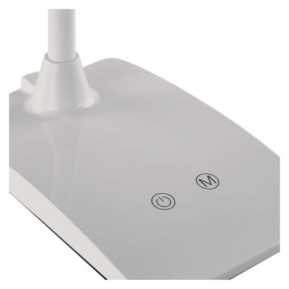 EMOS Z7599W Eddy stolní lampa LED 6W/480lm 3000/4500/6800K, stmívatelné, bílá