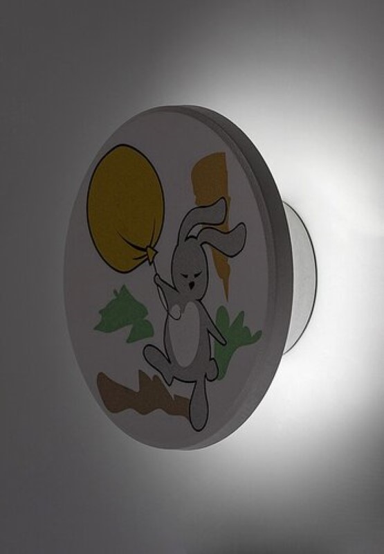 RABALUX 71100 Hopply nástenné svietidlo detské D120mm LED 9W/800lm 3000+4000+6500K biela, viacfarebná