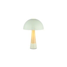 Stolná lampa 1x E27 zelená, imitácia dreva IP20 GLOBO lighting PAULIN 51570114