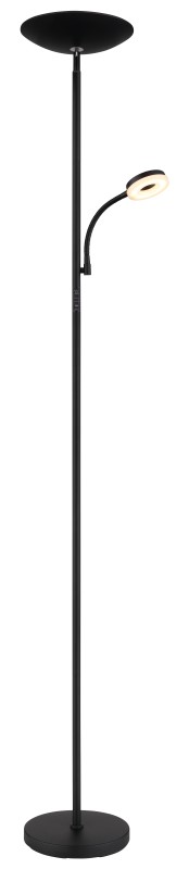 GLOBO 58011 SKOPO stojacia lampa V1790mm LED 20W 1900/1100lm 3000+4000+6500K čierna, 3StepDIM