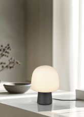 TRIO 568200132 STEEN stolná lampička V270mm 1xE14 čierna, taupe