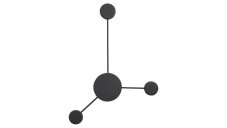 Rabalux 6259 Amadeo stropní LED svítidlo 520mm 10,5W / 750lm 4000K IP20 černá